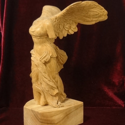 木彫りアート「ワイルド マスタング」* 新品・未使用・美品 * 魔導書と片翼の天使 』 木彫刻 アート グリモワール 芸術 アート 女性