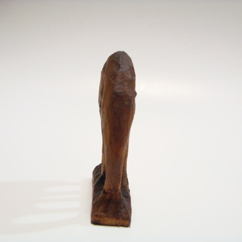 木彫刻 『 アート 象 』 ハンドメイド 動物 ゾウ 芸術 art 松 彫刻