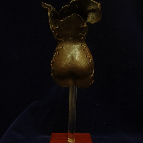 個人蔵 レザー彫刻アート トルソ『 トルソー 』 立体・オブジェ 佐藤