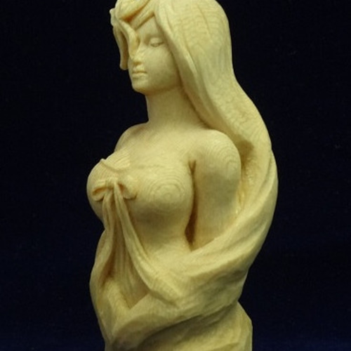 木彫りの女性像フラガール木製像 木彫りの女性像フラガール木製像 木彫りの女性像フラガール木製