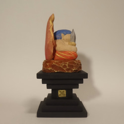 仏像彫刻 『 不動明王 座像 』 木彫刻　彫刻　アート　松 5枚目の画像
