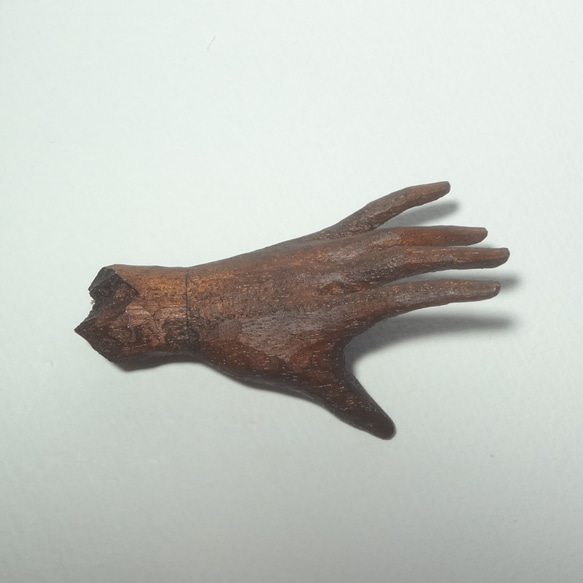 木彫刻  アート 『 手 』 体　芸術 1枚目の画像