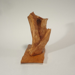 抽象　『 無題 』 木彫刻 アート 芸術   松 手彫り　 4枚目の画像