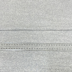 綿フライスニット　４１cmW×１２０cmカット 杢調グレー 3枚目の画像