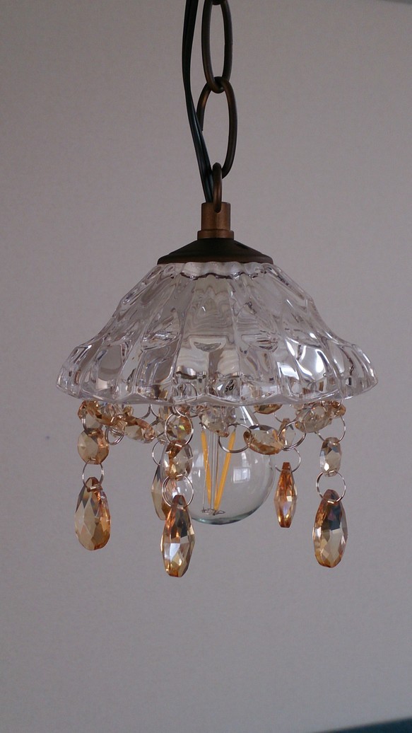 Carameliser【キャラメリゼ】ペンダントランプ LED電球付き シャンデリア 4枚目の画像