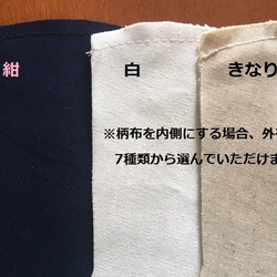 ポケット機能☆綿と国産ダブルガーゼのセミオーダーマスク(79) 5枚目の画像