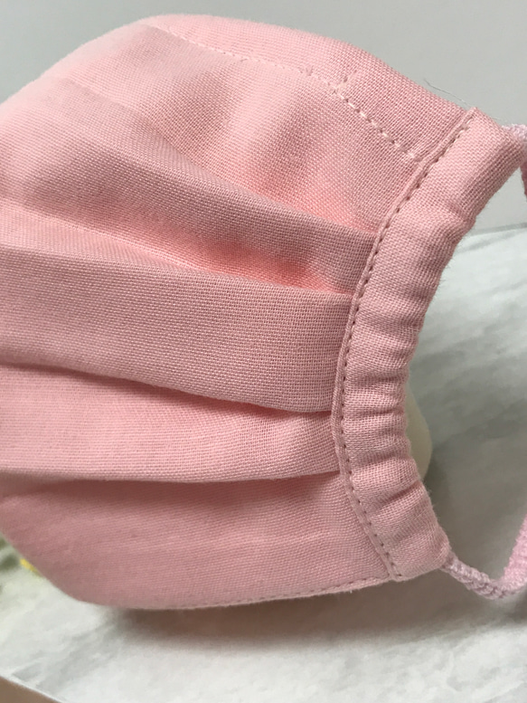 【即納】国産　オーガニックマスク　桜ピンク　脱着ノーズフィッター 3枚目の画像