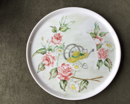 美品　大皿　陶器　絵付け 0_8078a218784c4dcad99e0f79f67f