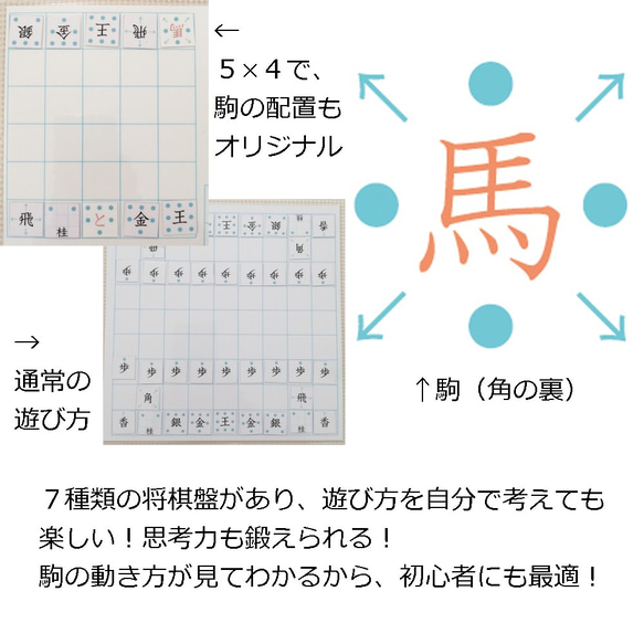 将棋盤が７種類！動き方が見える！遊び方を考える！　クリエイティブ将棋 1枚目の画像