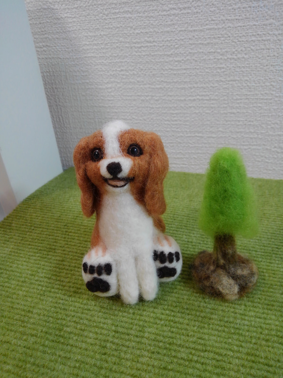 羊毛フェルト犬ハンドメイド