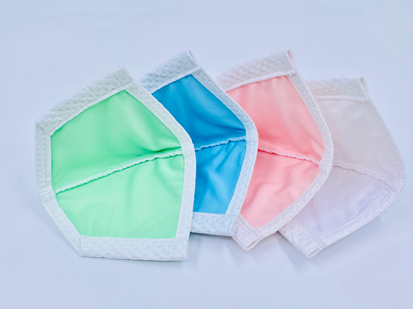 超接触冷感夏マスク4色カラー選べる立体COOLMASK！洗って使える冷感抗菌マスク 3枚目の画像