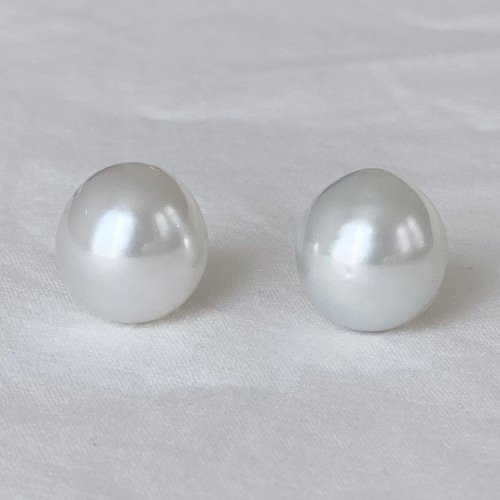 南洋バロックパールピアス11mm ② ピアス（その他） elem 通販｜Creema  