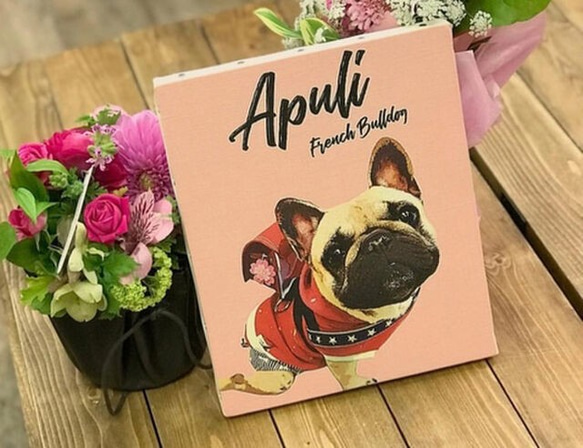 うちの子 アートポスター │犬 猫 ペット 水彩画 似顔絵 その他