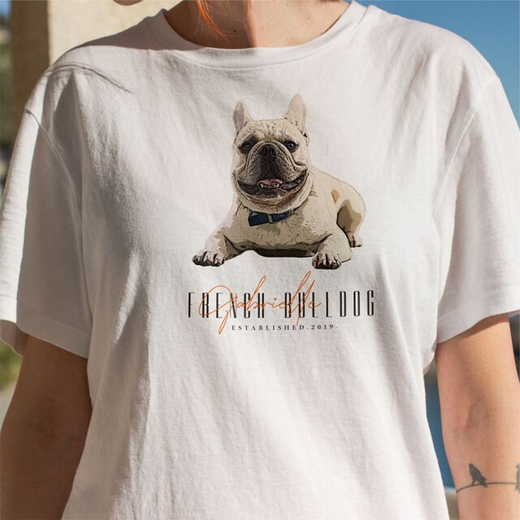 うちの子Tシャツ <ヴィンテージ> │犬 猫 ペット 1枚目の画像
