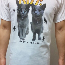 うちの子Tシャツ <KISS風> │犬 猫 ペット 3枚目の画像