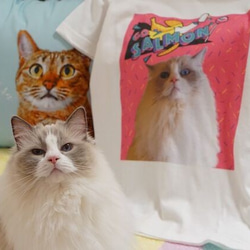 うちの子Tシャツ <80's カラフル> │犬 猫 ペット 2枚目の画像