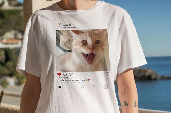うちの子 SNS Tシャツ │犬 猫 ペット 1枚目の画像