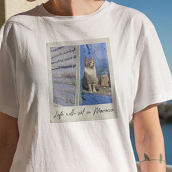 うちの子 ヴィンテージ風ポラロイドTシャツ │犬 猫 ペット 2枚目の画像