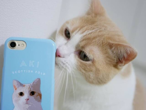 ペットの写真で♪うちの子手帳型スマホケース │猫 犬 iphone アンドロイド 5枚目の画像