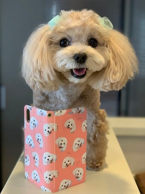 うちの子柄 手帳型スマホケース │猫 犬 iPhone Android