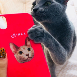 ペットのお写真で作るイラストおしゃれスマホケース│犬 猫 5枚目の画像