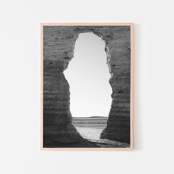 モニュメントロックス / アートポスター 風景写真 インテリア 縦長 岩 自然 穴 アメリカ カンザス オークレー 7枚目の画像