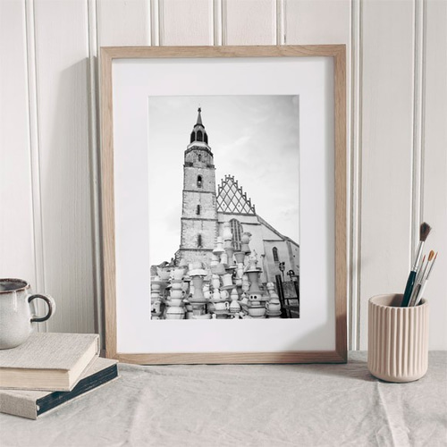 風景画　作:滝洋子 『化石』　縦84cm✖️横100cm✖️6cm Amazon.co.jp: 絵画 インテリア 額付き 滝の絵 ポスター 森林 玄関