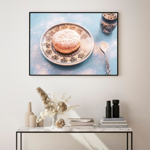 ポンチュキ / アートポスター 写真 インテリア 横長 お菓子 ポーランド ヨーロッパ スプーン 皿 陶器 3枚目の画像