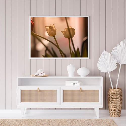 アートポスター：８３流れと原種チューリップ アートポスター：83流れと原種チューリップ アートポスター