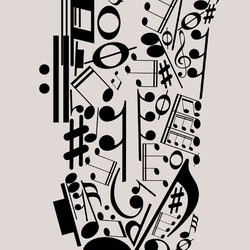 サクソフォン / アートポスター ミニマル インテリア 縦長 音楽 ミュージック ジャズ サックス サクソフォーン 6枚目の画像