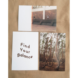 ポストカードセット "Find Your Balance" / アート写真 アートプリント ハガキ はがき 葉書 3枚 1枚目の画像