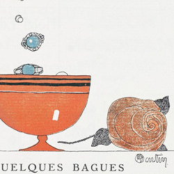 Charles Martin "Quelques Bagues" 1914 / アートポスター ヴィンテージイラスト 6枚目の画像