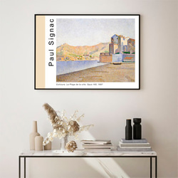 ポールシニャック "The Town Beach, Collioure, Opus 165" / アートポスター 点描画 3枚目の画像