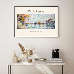 ポールシニャック "Le pont des Arts" / アートポスター 絵画 アート 点描画 3枚目の画像