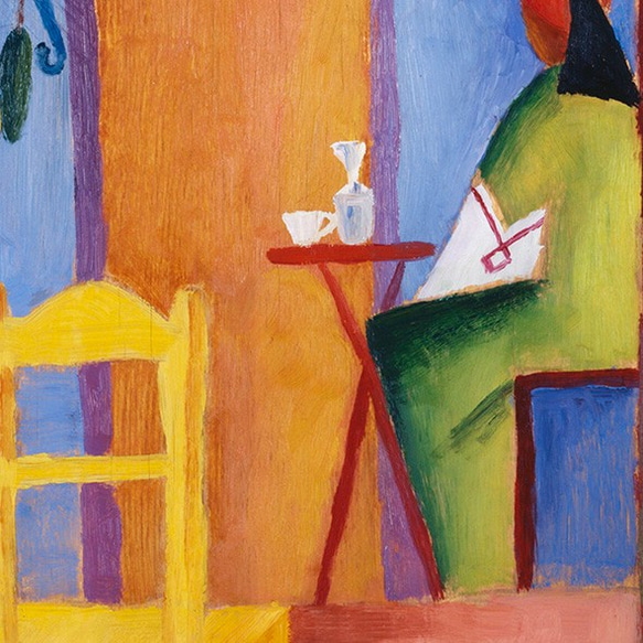 アウグストマッケ "Türkisches Café" / アートポスター 絵画 トルコのカフェ ターキッシュカフェ 5枚目の画像