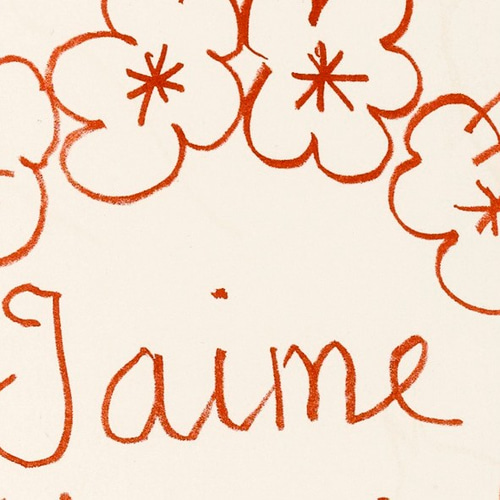 マティス J'aime Marie フラワーイラスト / アートポスター ミニマル