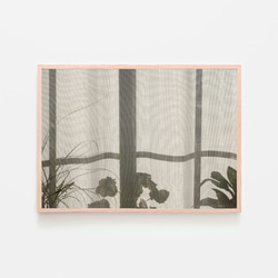 窓と植物の影 / アートポスター インテリア 2L〜 アート写真 横長 プラント 植木鉢 陰影 粒子 5枚目の画像