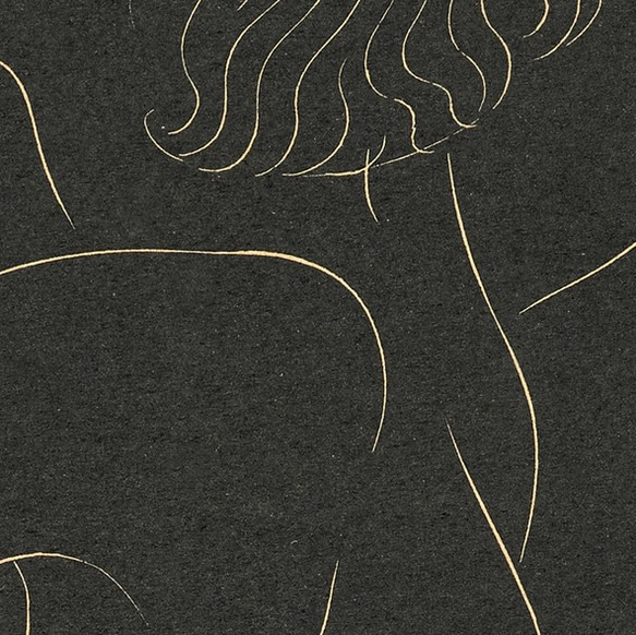 エリックギル Female nude, seated. / アートポスター 縦長 女性 イラスト 体 モノトーン 3枚目の画像