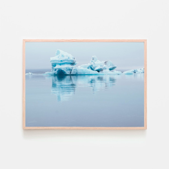 氷山 / アートポスター インテリア 2L〜 アート写真 横長 海 アイスバーグ クリスマスギフト 1枚目の画像