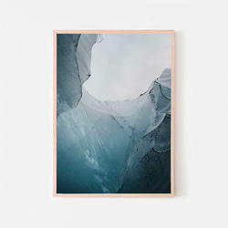 ブルーアイス / アイスランド 氷 ヨーロッパ ポスター 写真 青 自然 縦長 5枚目の画像