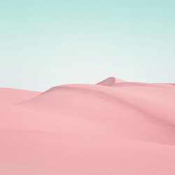 ピンクの砂丘 / ポスター 写真 アート ファンタジー ミニマル 砂漠 青空 風景 超自然 edited 2枚目の画像