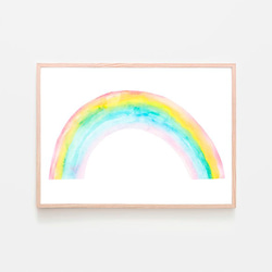 虹 / ポスター 写真 クリエイティブ 水彩画 イラスト rainbow