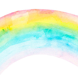 虹 / ポスター 写真 クリエイティブ 水彩画 イラスト rainbow レインボー アートプリント 横長 にじ 4枚目の画像