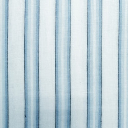 ◆SALE◆ダブルガーゼ　生地　インド綿100％【ストライプ　BLUE③】8W-104  110㎝巾×1m 2枚目の画像