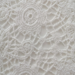 【刺繍生地】　インド綿100％【刺繍　WHITE】SBA-028　 120ｃm巾×50㎝　カット生地 4枚目の画像
