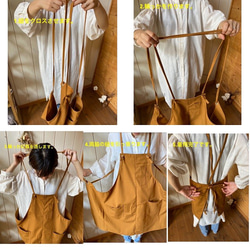 【日本製】fabw/eオリジナル《首のこらない♪オーガニックコットン ダックエプロン》 10枚目の画像