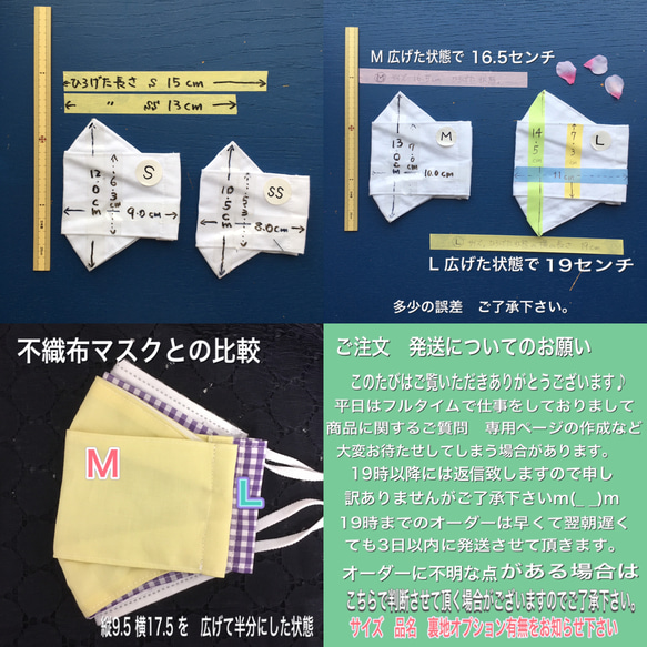 S & SS 気になるグレージュ⭐︎ メンズもOK  呼吸しやすい舟形マスク　ノーズワイヤー &アジャスター付き　 10枚目の画像