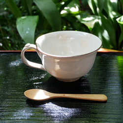 京焼・清水焼　スープカップ（椿） 5枚目の画像