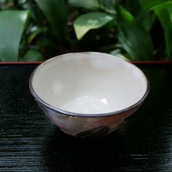 京焼・清水焼　ご飯茶碗　ペア　イッチン装飾　（パールブルー・パールピンク） 7枚目の画像