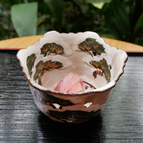 京焼・清水焼 小鉢 乾山写し 絵柄 雪松 （売約済み） お椀・ボウル・鉢